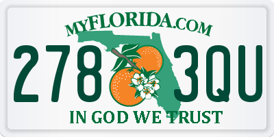 FL license plate 2783QU