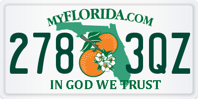 FL license plate 2783QZ