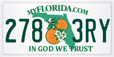 FL license plate 2783RY