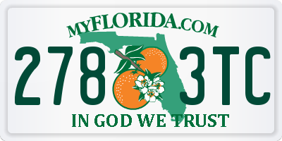 FL license plate 2783TC