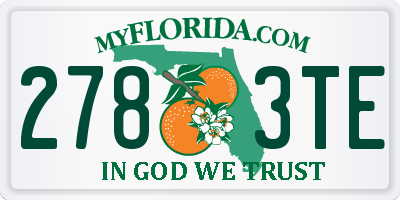 FL license plate 2783TE