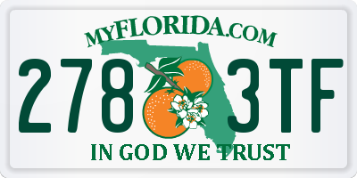 FL license plate 2783TF
