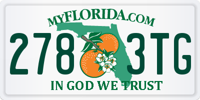 FL license plate 2783TG