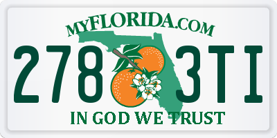 FL license plate 2783TI