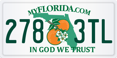 FL license plate 2783TL
