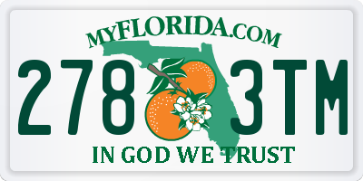 FL license plate 2783TM