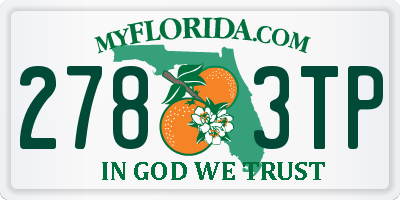 FL license plate 2783TP