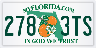 FL license plate 2783TS