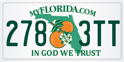 FL license plate 2783TT