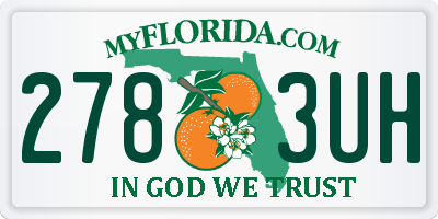FL license plate 2783UH
