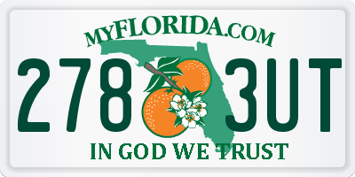 FL license plate 2783UT