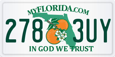 FL license plate 2783UY