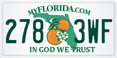 FL license plate 2783WF