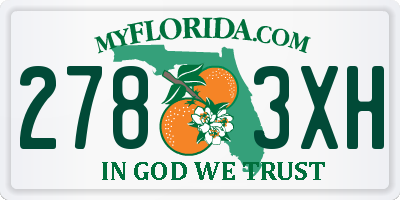 FL license plate 2783XH