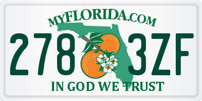 FL license plate 2783ZF