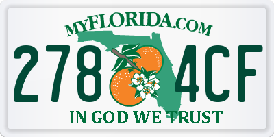 FL license plate 2784CF