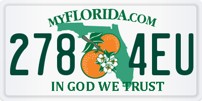 FL license plate 2784EU