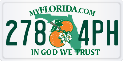 FL license plate 2784PH