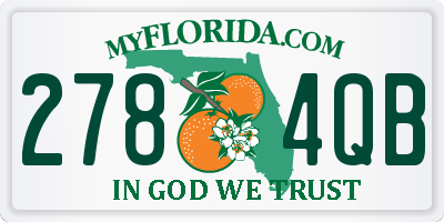 FL license plate 2784QB