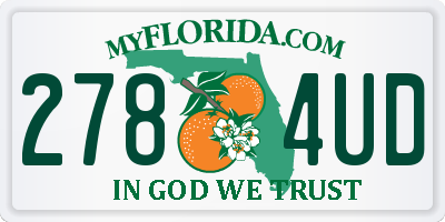 FL license plate 2784UD
