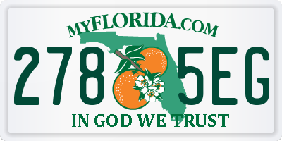 FL license plate 2785EG