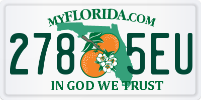 FL license plate 2785EU