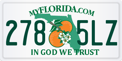 FL license plate 2785LZ