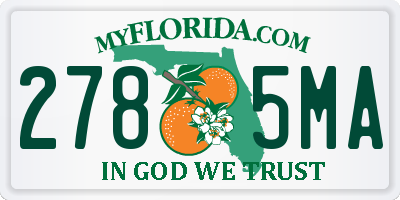 FL license plate 2785MA
