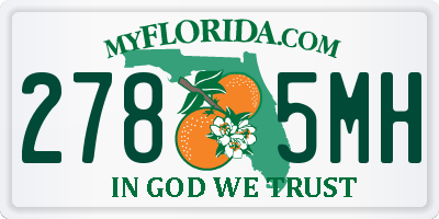 FL license plate 2785MH