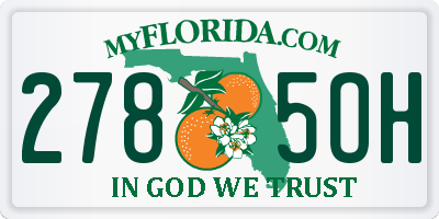 FL license plate 2785OH