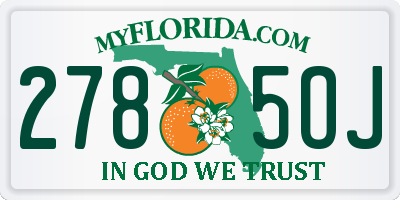 FL license plate 2785OJ