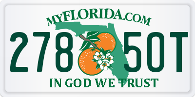 FL license plate 2785OT