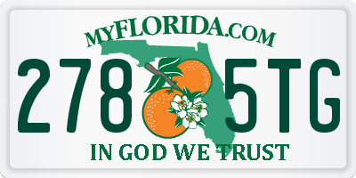 FL license plate 2785TG
