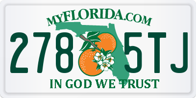 FL license plate 2785TJ