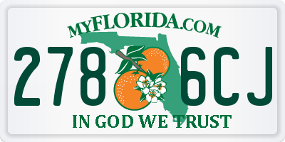 FL license plate 2786CJ