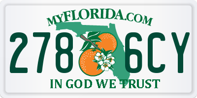 FL license plate 2786CY