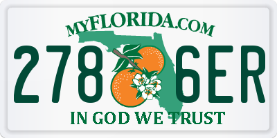 FL license plate 2786ER
