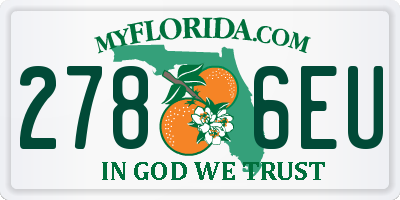 FL license plate 2786EU
