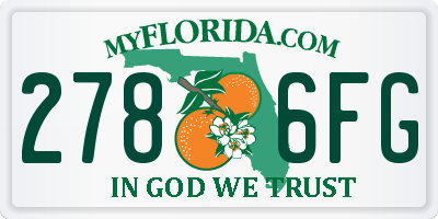 FL license plate 2786FG