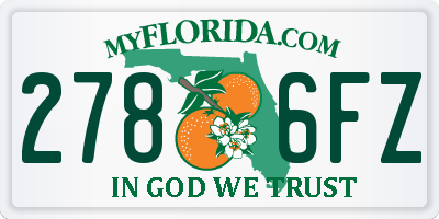 FL license plate 2786FZ