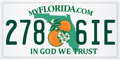 FL license plate 2786IE