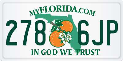 FL license plate 2786JP