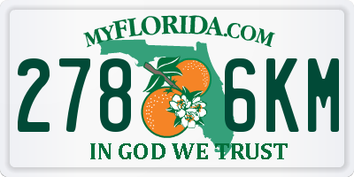 FL license plate 2786KM