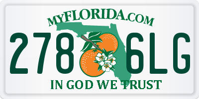 FL license plate 2786LG