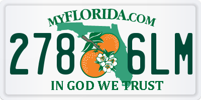 FL license plate 2786LM
