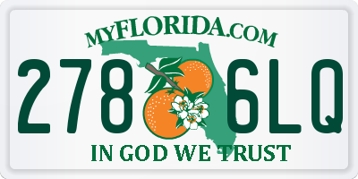 FL license plate 2786LQ