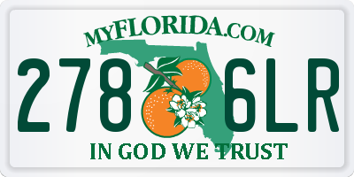 FL license plate 2786LR