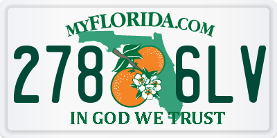 FL license plate 2786LV