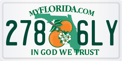 FL license plate 2786LY