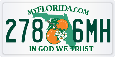 FL license plate 2786MH